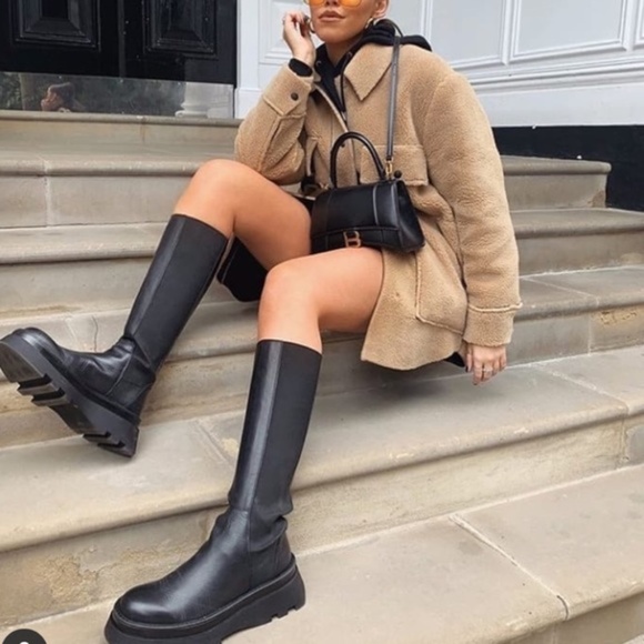 Double faced overshirt shacket fleece - Picture 15 of 15